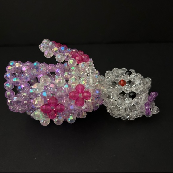 3D beaded cats - set of 2 - Picture 14 of 14